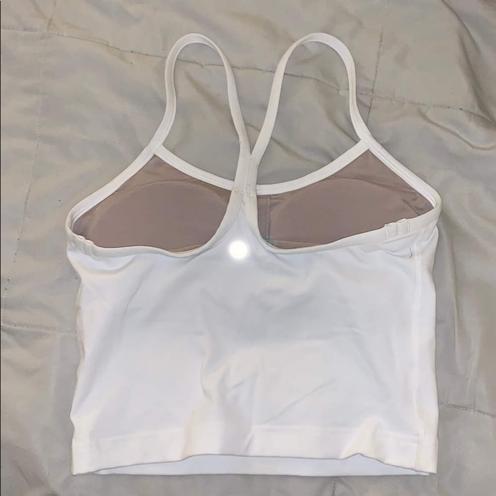 Lululemon white crop tank